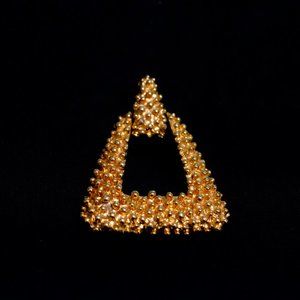 Sara Coventry Chunky gold tone vintage pendant